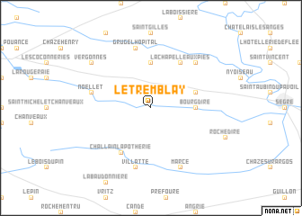 map of Le Tremblay