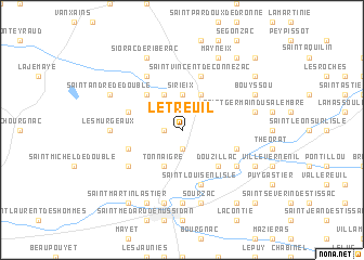 map of Le Treuil