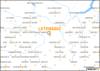 map of Le Triadoux
