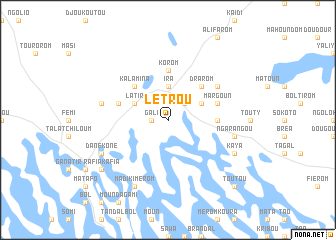 map of Letrou