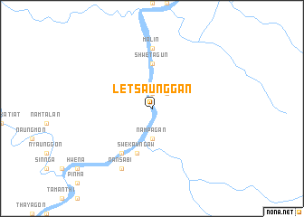 map of Letsaunggan