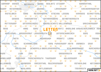map of Letten