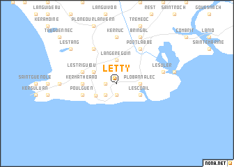 map of Letty