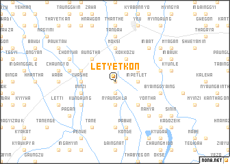 map of Letyetkon