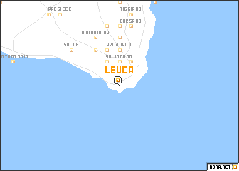 map of Leuca