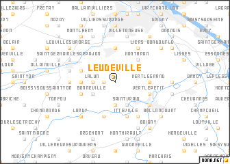 map of Leudeville