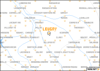 map of Leugny