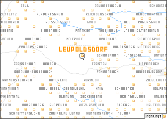 map of Leupoldsdorf