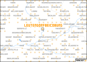 map of Leutendorf bei Coburg