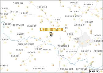 map of Leuwigajah