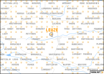 map of Leuze