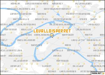 map of Levallois-Perret