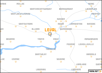 map of Le Val