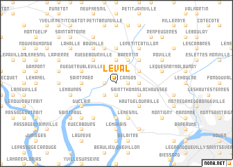 map of Le Val