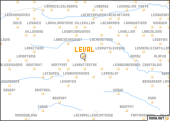 map of Le Val