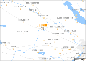 map of Levant