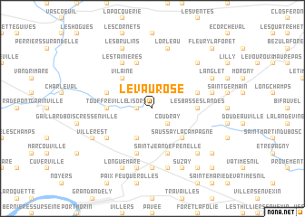 map of Le Vaurose