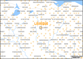 map of LʼÉvêque