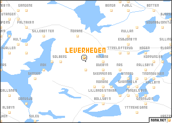 map of Leverheden