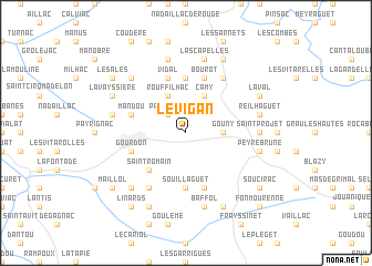 map of Le Vigan