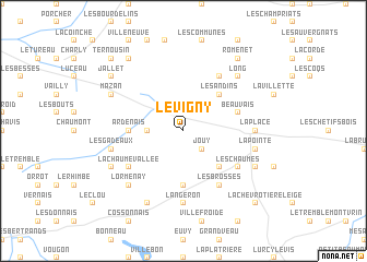 map of Levigny