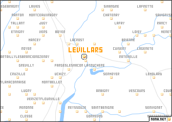 map of Le Villars