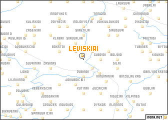 map of Leviškiai