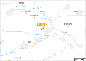 map of Levski