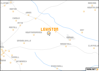 map of Lewiston