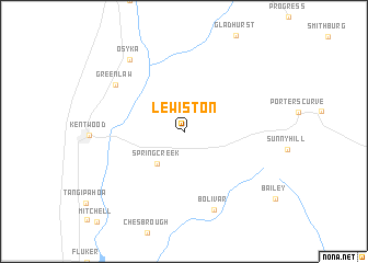 map of Lewiston