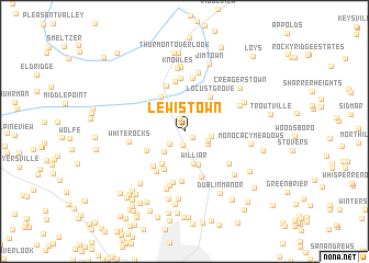 map of Lewistown