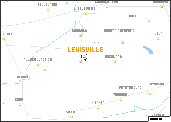 map of Lewisville