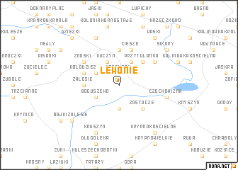 map of Lewonie