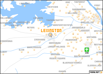 map of Lexington