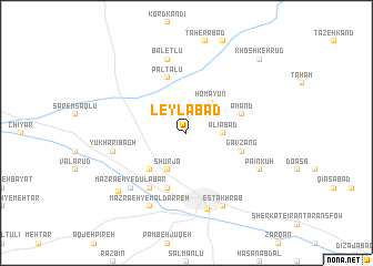 map of Leylābād