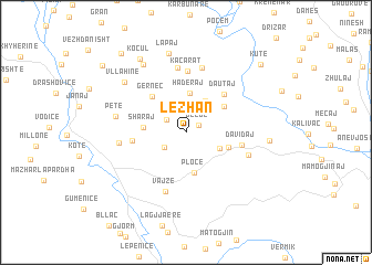 map of Lezhan