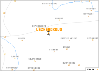 map of Lezhebokovo