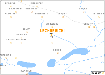 map of Lezhnevichi