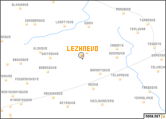 map of Lezhnëvo