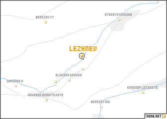 map of Lezhnëv