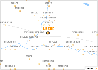 map of Lezna