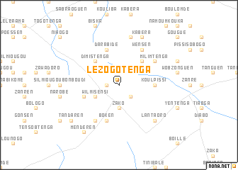 map of Lézogotenga