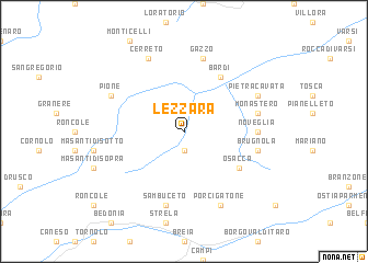 map of Lezzara
