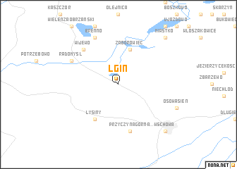 map of Lgiń