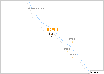 map of Lhāyul