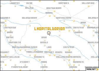 map of LʼHôpital-dʼOrion
