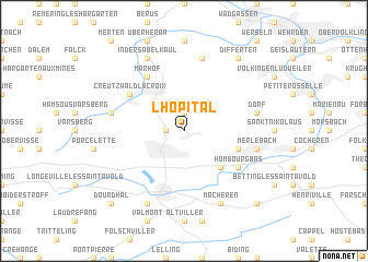 map of LʼHôpital