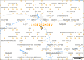 map of Lhota Samoty