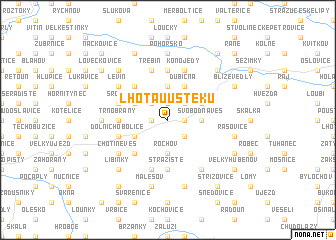 map of Lhota u Úštěku