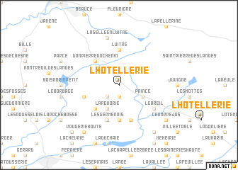 map of LʼHôtellerie